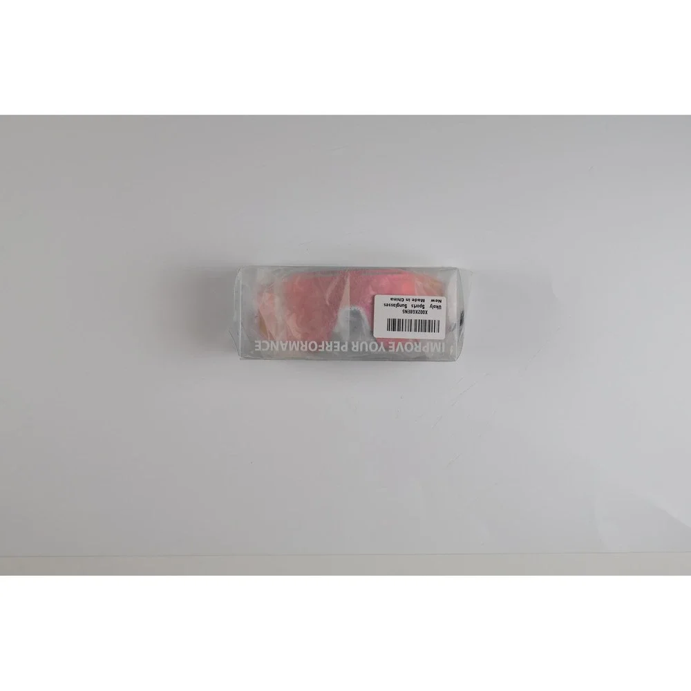 Ukoly Sports Sunglasses Wrap Shield White Paint Splatter Mirrored One Size NEW